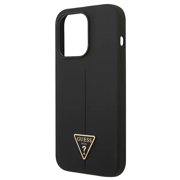 Guess Silicone Line & Triangle Hard Case for iPhone 14 Pro Max (6.7")