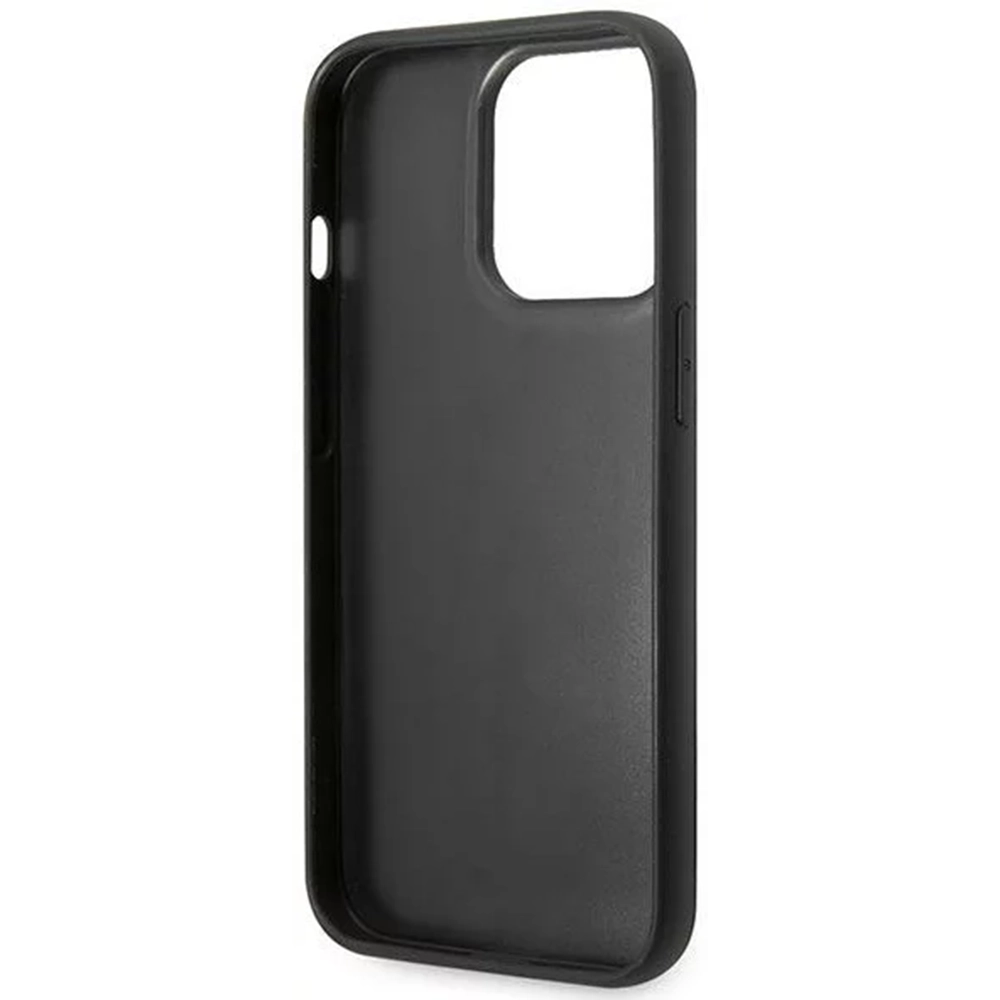 Karl Lagerfeld Nylon Puffy Ikonik Pin Hard Case for iPhone 14 Pro (6.1")