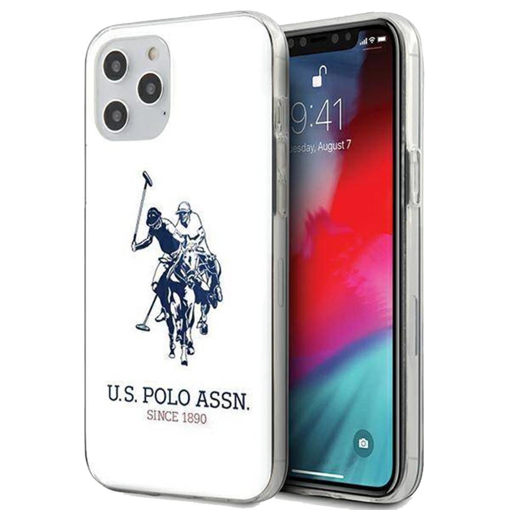 US POLO Case Apple iPhone 12 12 Pro Shiny Big Logo USHCP12MTPUHRWH
