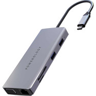 Powerology 11 in 1 USB-C Hub Charge P11CHBGY