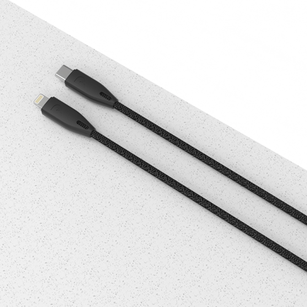 Powerology Braided USB-C to Lightning Cable 1.2M PCAB001-BK