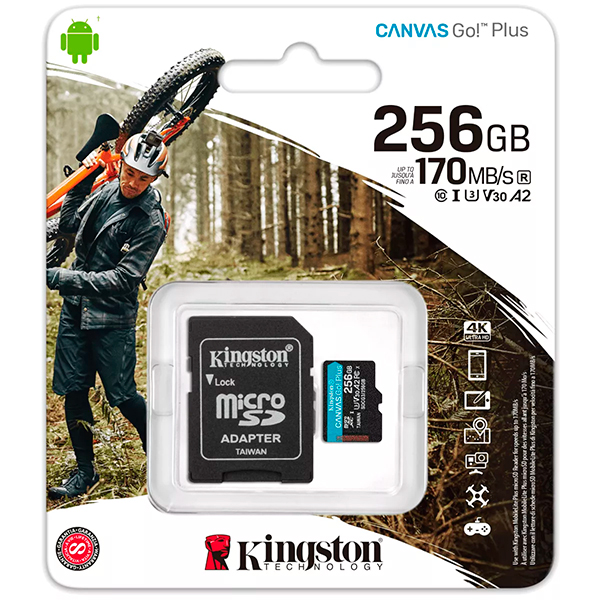 Kingston Canvas Go! Plus microSD 256GB SDCG3/256GB-N