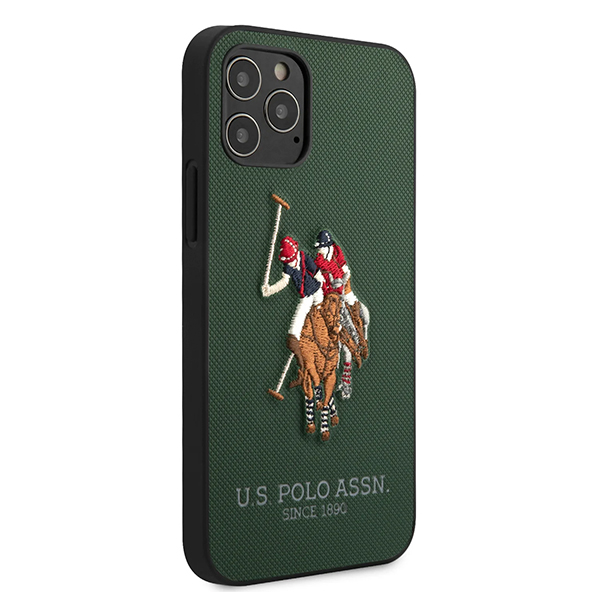 U.S.Polo Assn USHCP12LPUGFLGN PU Hard Case iPhone 12 Pro Max (6.7")