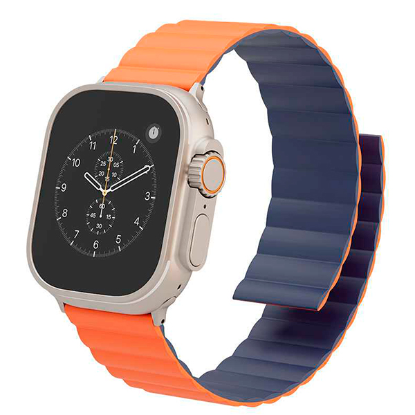Levelo Cosmo Magnet Silicone Watch Band for Apple Watch 45/44/42mm