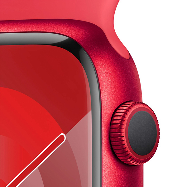 Apple Watch 9 GPS 41mm (PRODUCT)RED Aluminium Case with (PRODUCT)RED Sport Band - S/M