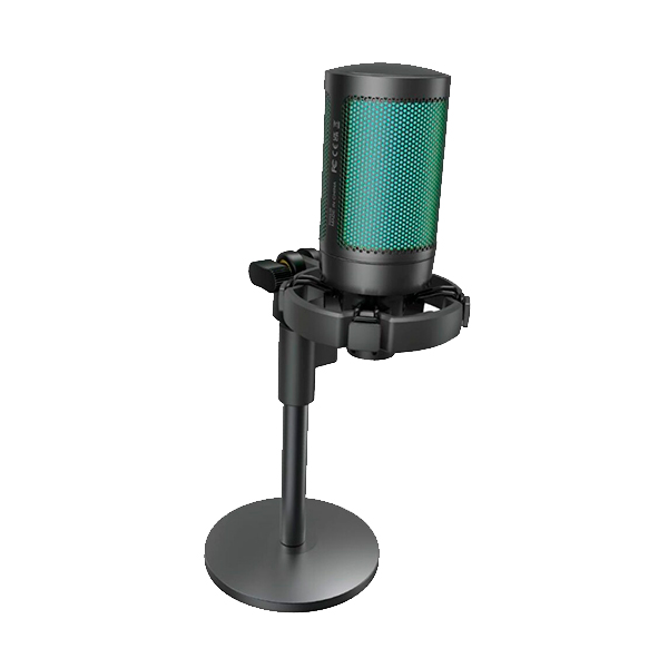 Porodo Gaming Professional RGB Condenser Microphone with Extension Stand