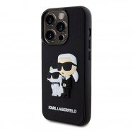 Karl Lagerfeld 3D Rubber Case with NFT Karl & Choupette for iPhone 15 Pro