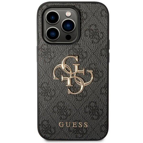 Guess PU Leather Case with 4G Metal Logo for iPhone 15 Pro Max