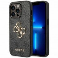 Guess PU Leather Case with 4G Metal Logo for iPhone 15 Pro