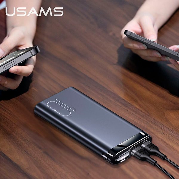 Usams Dual USB Digital Display Power Bank 10000 mAh (US-CD148)