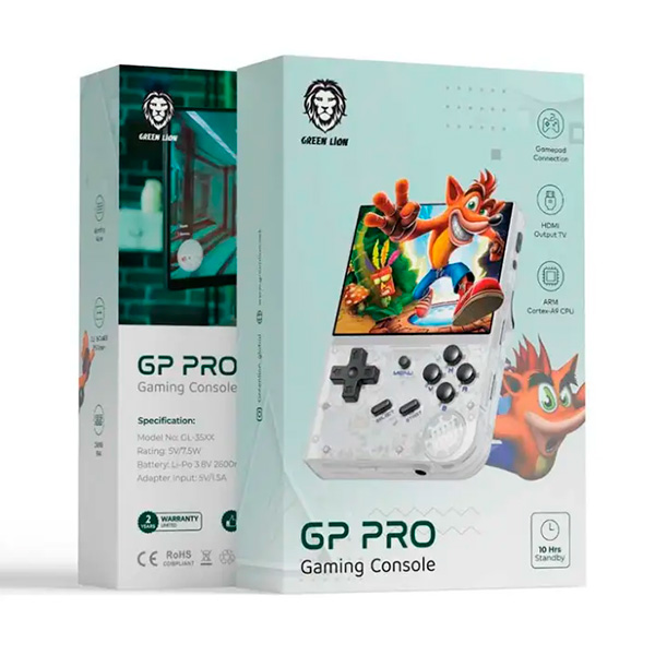 Green Lion GP Pro Gaming Console 64GB 2600mAh