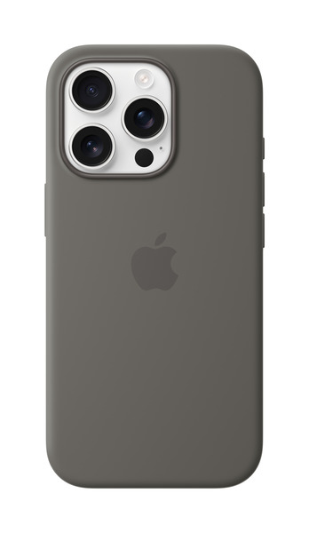 iPhone 16 Pro Silicone Case with MagSafe - Stone Gray, Model A3315