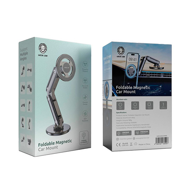 Green Lion Foldable Magnetic car mount (GNFLMAGCMTBK)