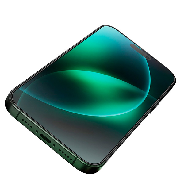 Green Lion 3D Silicone Plus High Definition Edge Glass for iPhone 16 Pro Max (GN3DSIL16PMCL)