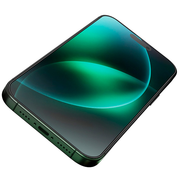 Green Lion 3D Silicone Plus High Definition Edge Glass for iPhone 16 6.1 (GN3DSIL16CL)