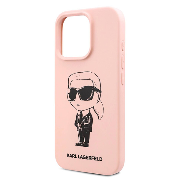 Karl Lagerfeld TPU Silicone Hard Case with ikonik Graffiti Logo For iPhone 16 Pro Max (KLOHCP16XPNYKGRTP)