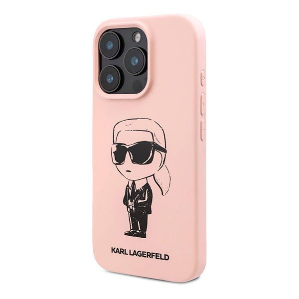 Karl Lagerfeld TPU Silicone Hard Case with ikonik Graffiti Logo For iPhone 16 Pro Max (KLOHCP16XPNYKGRTP)