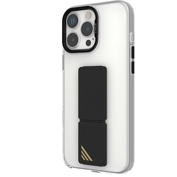 Levelo Graphia IMD Silicone Grip Case For iPhone 16 Pro Max (LVLGIS16PMBK)