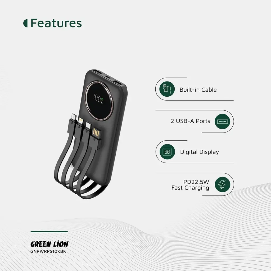 Green Lion Power Pulse (10000 mAh)