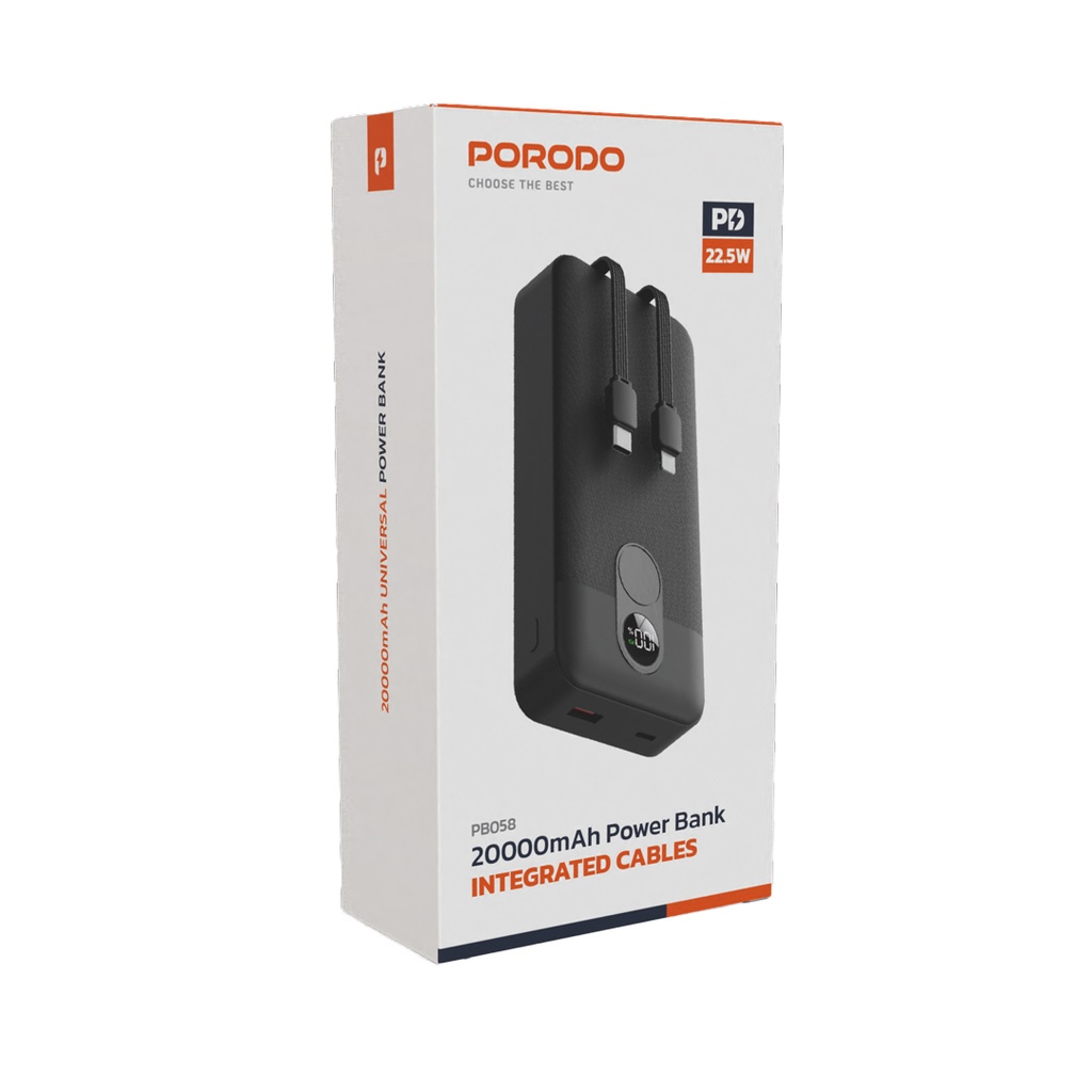 Porodo (20000mAh) (PD-PBFCH057-WH)