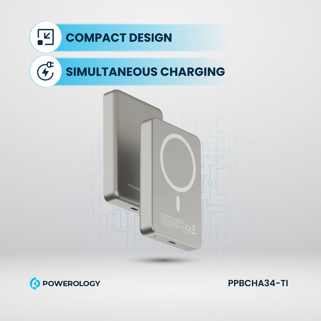 Powerology (10000 mAh) 20W PD & 15W Magsafe Powerbank (PPBCHA34-DT)