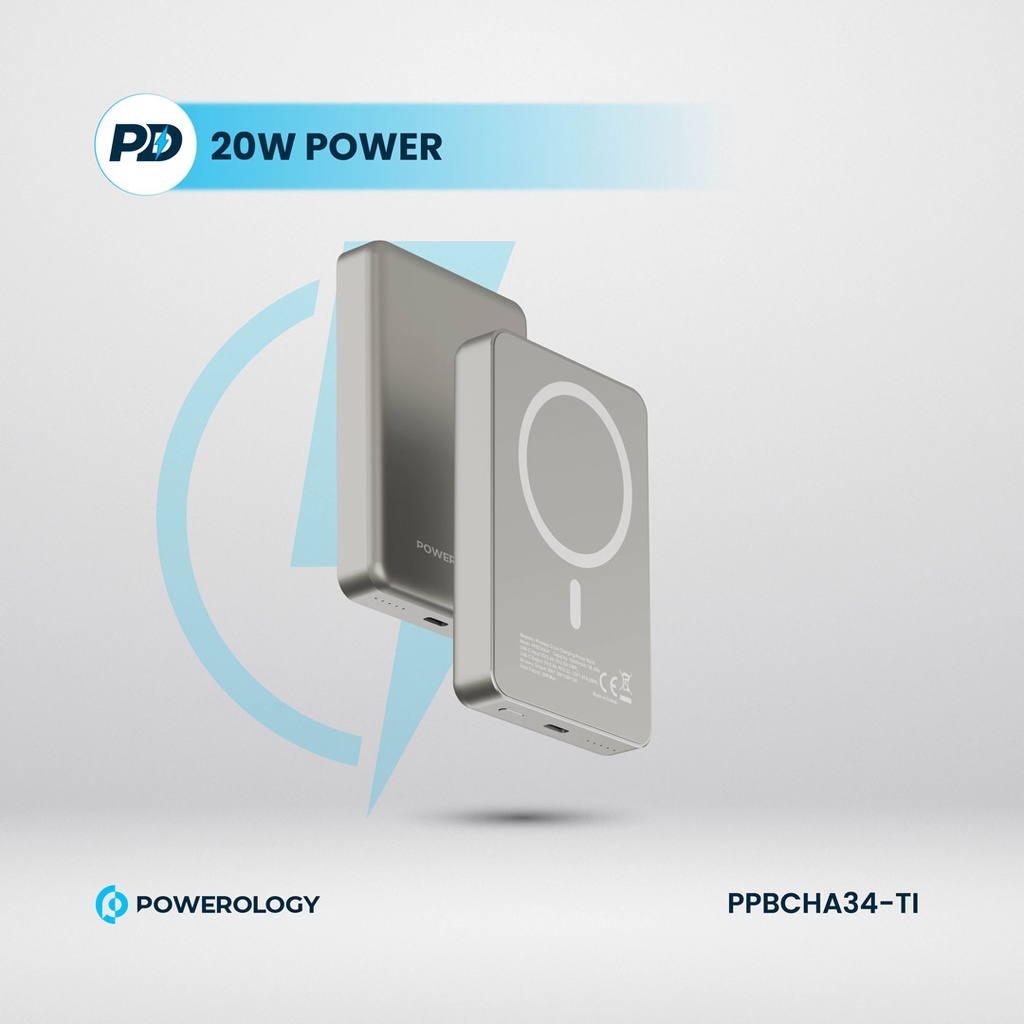 Powerology (10000 mAh) 20W PD & 15W Magsafe Powerbank (PPBCHA34-DT)
