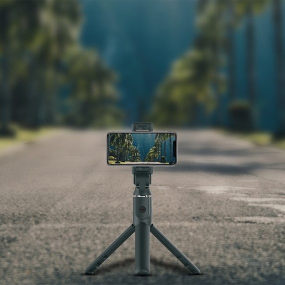 Porodo Bluetooth Selfie Stick with Tripod ( Detachable Remote Shutter ) (PD-UBTSV3-BK)