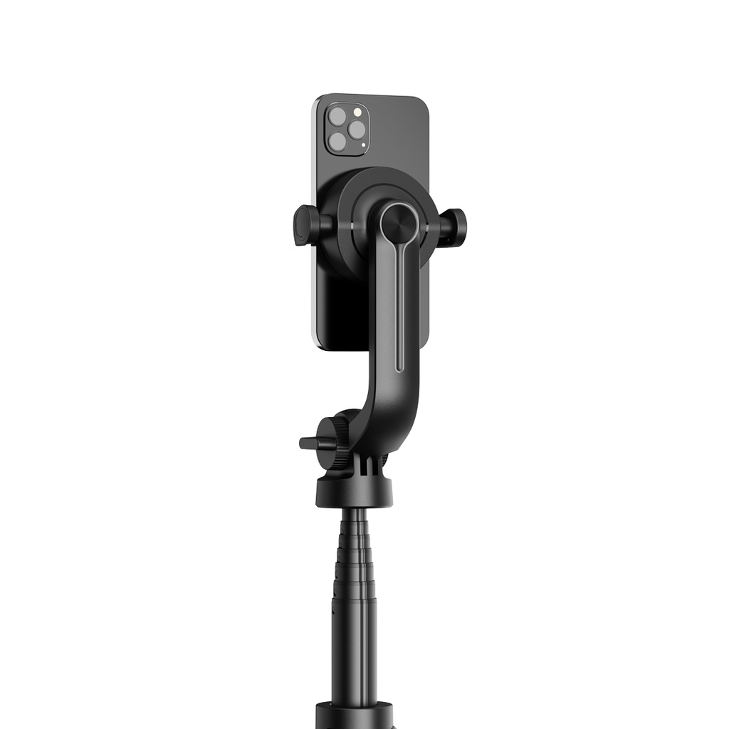 Porodo Magnetic Selfie Stick 150cm Extendable with 3 Leg Tripod and Remote Control (PD-MGS150-BK)