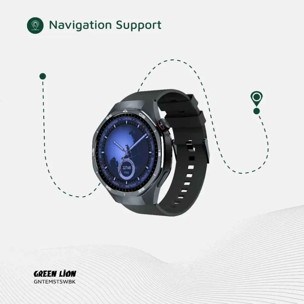 Green Lion Tech Master Smart Watch (GNTEMSTSWBK)