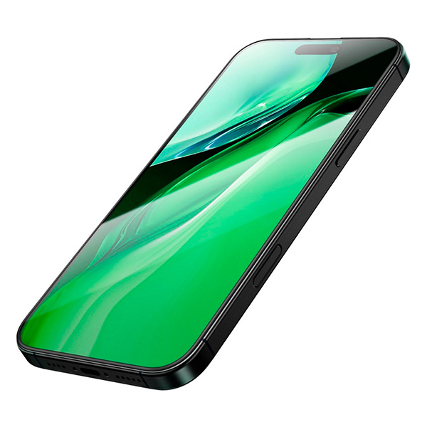 Green Lion 3D Silicone Plus High Definition Edge Glass for iPhone 16 Pro Max - Clear (GN3DSIL16PMCL)