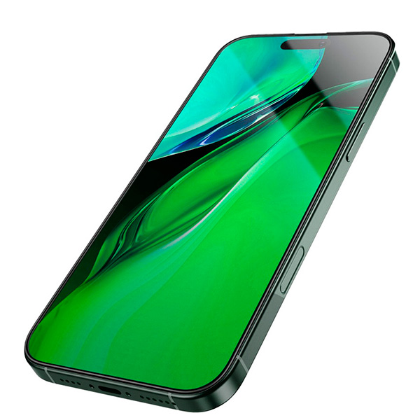 Green Lion 3D Silicone Plus High Definition Edge Glass for iPhone 16 Pro Max - Clear (GN3DSIL16PMCL)
