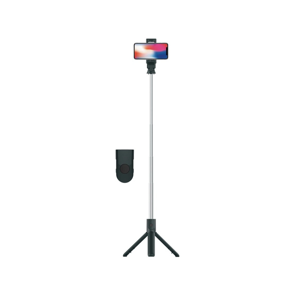 Porodo Bluetooth Selfie Stick with Tripod ( Detachable Remote Shutter ) - Black {PD-UBTSV3-BK}