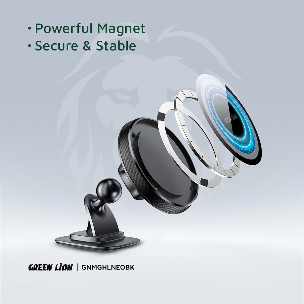 Green Lion Magsafe Holder Neo - Black