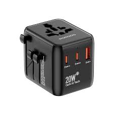 Porodo 2500W UK Pin Travel Adapter - Black