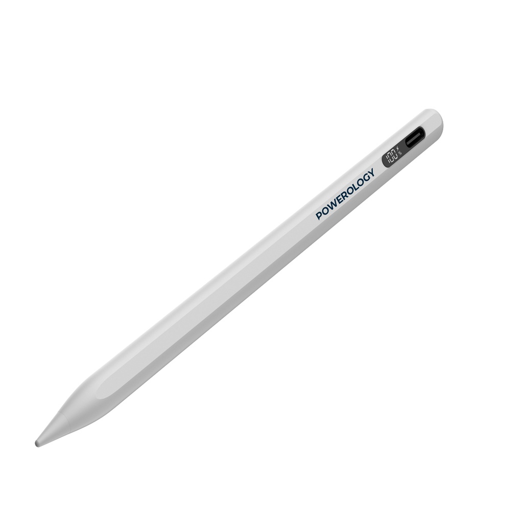Powerology Real-time Display Stylus Pen - White