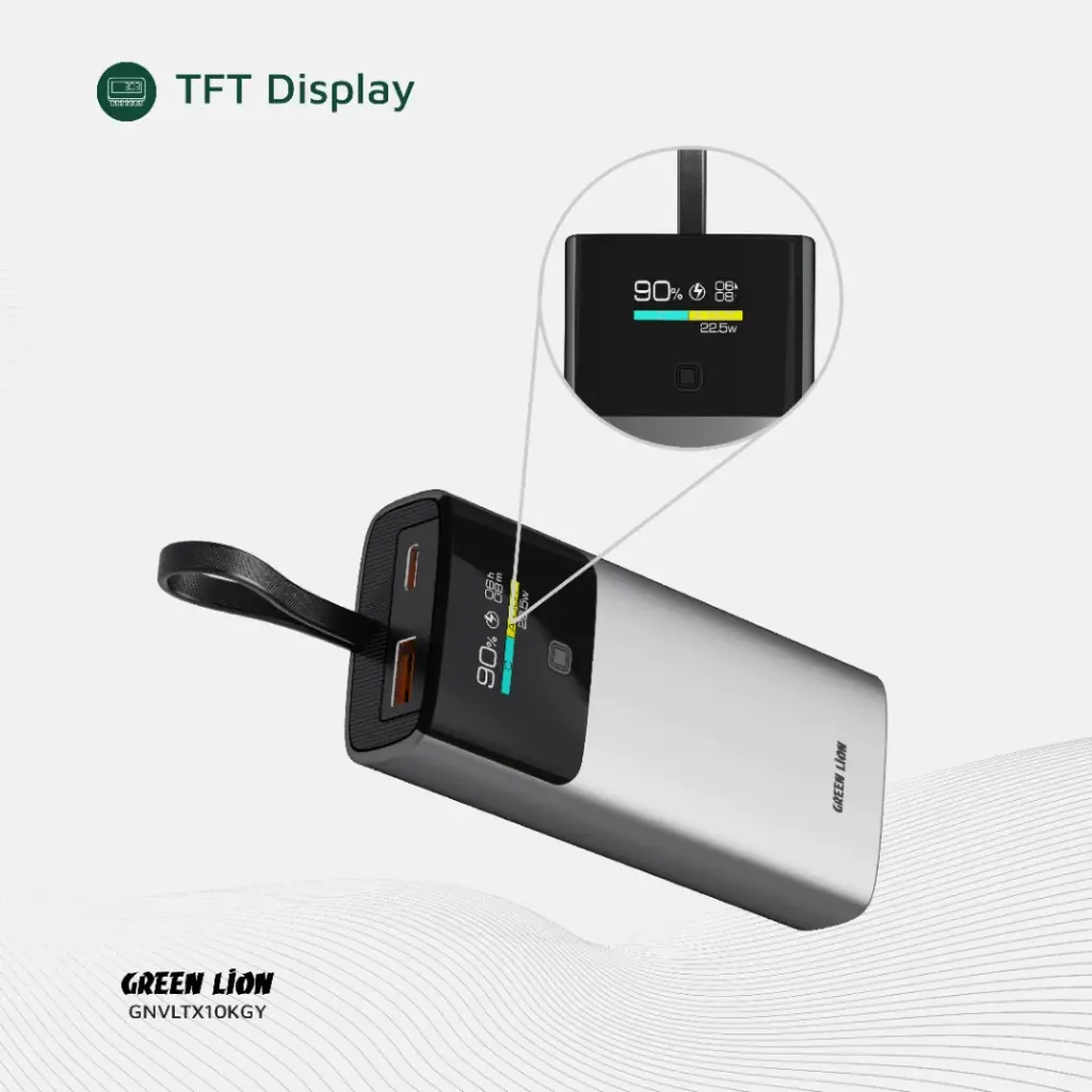 Green Lion Voltix 10000mAh Powerbank PD20W - Gray