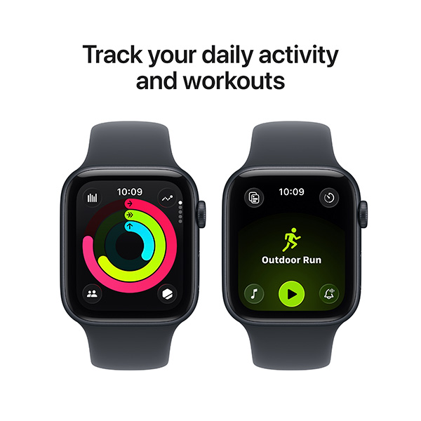 Apple Watch SE 3 GPS 44mm Midnight Aluminium Case with Midnight Sport Band
