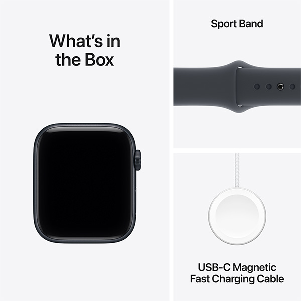 Apple Watch SE 3 GPS 44mm Midnight Aluminium Case with Midnight Sport Band