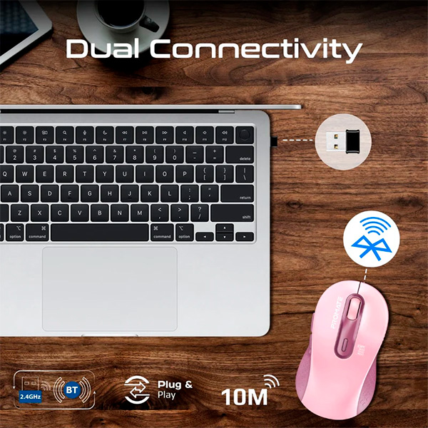 Promate Wireless Mouse KEN.PINK