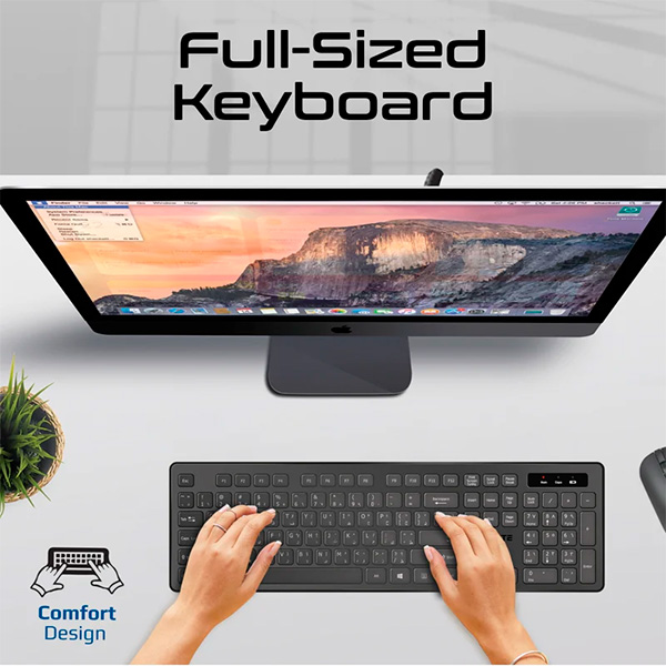 Promate Wireless Keyboard and Mouse Set PROCOMBO-13.EN