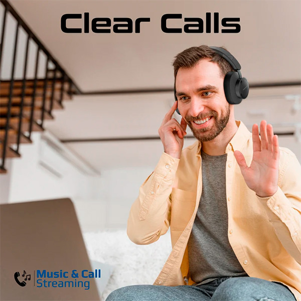 Qulaqlıq Promate Over-Ear Stereo Wireless Headphones TAKT.BLACK