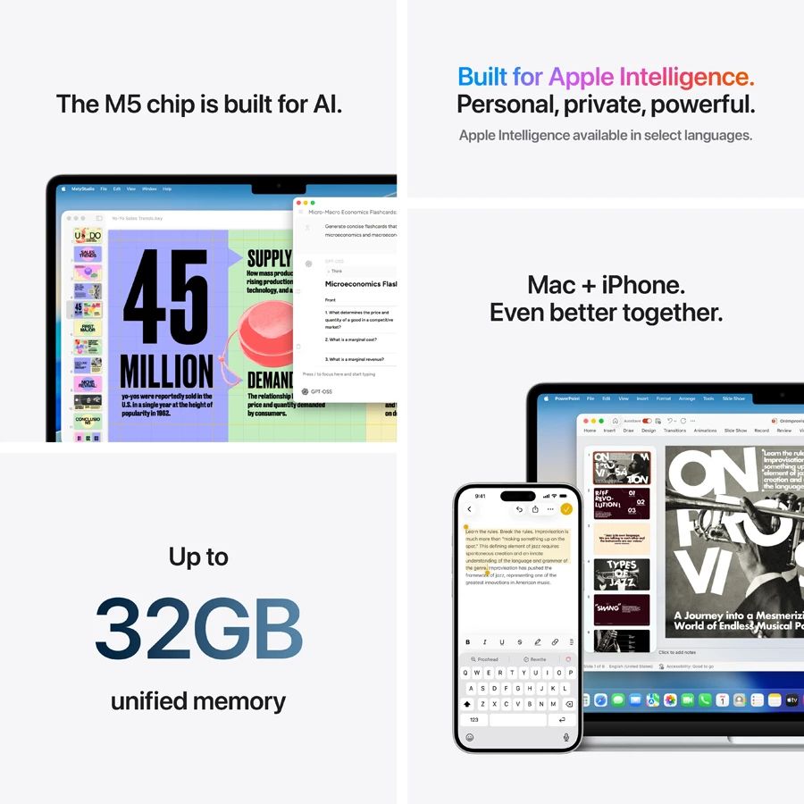 MacBook Air 13.6" M5 A3449 16GB/512GB