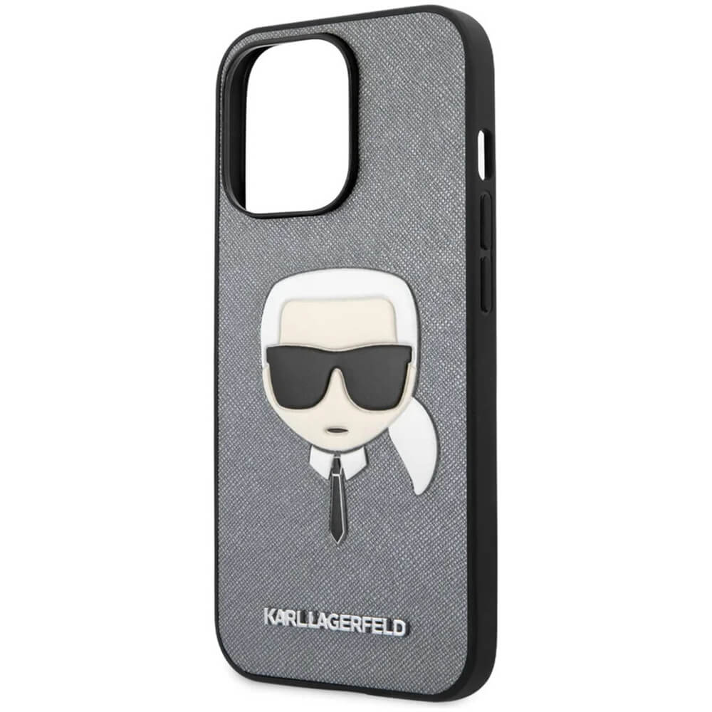 Karl Lagerfeld PU Saffiano Karl's Head Hard iPhone 13 Pro