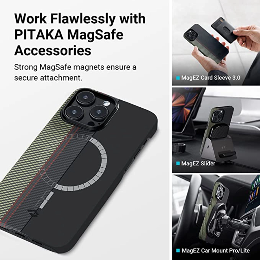 Pitaka Fusion Weaving MagEZ Case 2 for iPhone 14 Pro ( 6.1" )