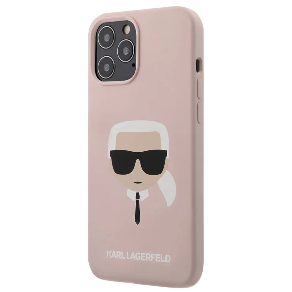 Karl Lagerfeld Karl's Head Case (KLHCP12MSLKHLP) for iPhone 12/12 Pro (Pink)