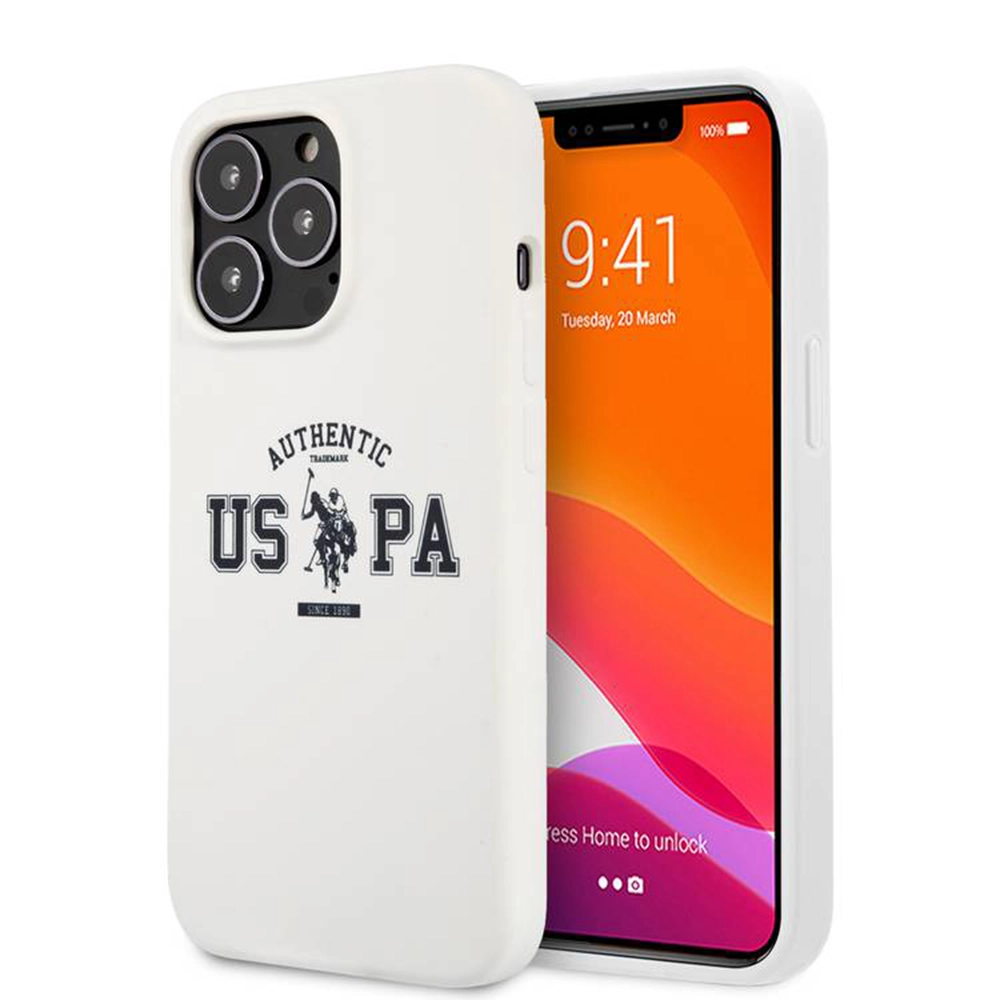 U.S. Polo Assn. Liquid Silicone Authentic Logo for iPhone 13 Pro Max (6.7") USHCP13XSATH