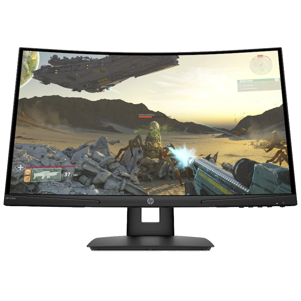 HP X24c Curved Gaming Monitor 9FM22AA